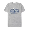 Novelty Mens Short Sleeve Graphic T-shirt In Gray