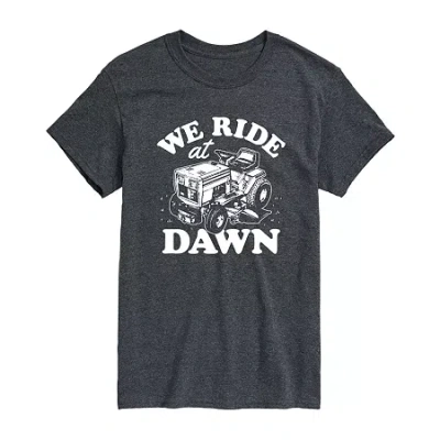 Novelty Mens Short Sleeve Graphic T-shirt In Gray