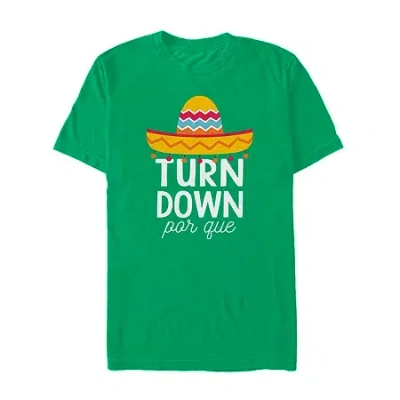 Novelty Mens Short Sleeve Graphic T-shirt In Green