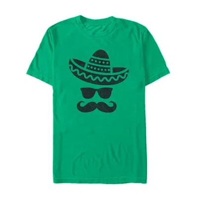 Novelty Mens Short Sleeve Graphic T-shirt In Green