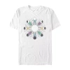 Novelty Mens Short Sleeve Graphic T-shirt In White