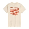 Novelty Mens Short Sleeve Hawaii Graphic T-shirt In Sand