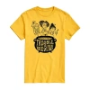 Novelty Mens Short Sleeve Hocus Pocus Graphic T-shirt In Yellow