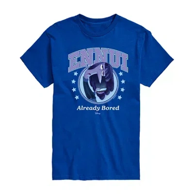 Novelty Mens Short Sleeve Inside Out 2 Graphic T-shirt In Blue