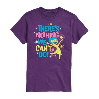 Novelty Mens Short Sleeve Inside Out 2 Graphic T-shirt In Purple