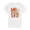 Novelty Mens Short Sleeve Inside Out 2 Graphic T-shirt In White