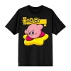 Novelty Mens Short Sleeve Kirby Graphic T-shirt In Black
