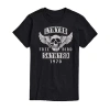 Novelty Mens Short Sleeve Lynyrd Skynyrd Graphic T-shirt In Black