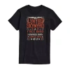 Novelty Mens Short Sleeve Lynyrd Skynyrd Graphic T-shirt In Black
