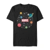Novelty Mens Short Sleeve Marvel Graphic T-shirt In Black