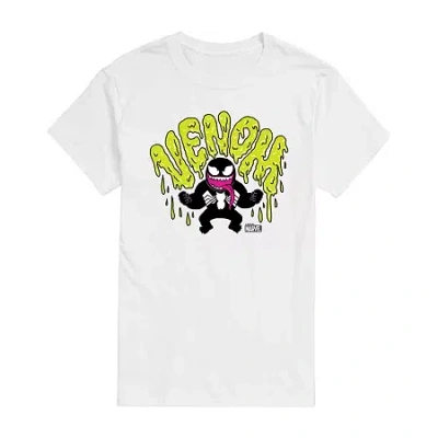 Novelty Mens Short Sleeve Marvel Venom Graphic T-shirt In White