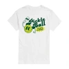 Novelty Mens Short Sleeve Pickleball Graphic T-shirt In White
