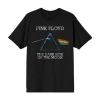 Novelty Mens Short Sleeve Pink Floyd Graphic T-shirt In Black