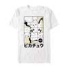 Novelty Mens Short Sleeve Pokemon Graphic T-shirt In White