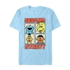 Novelty Mens Short Sleeve Sesame Street Graphic T-shirt In Blue