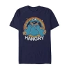 Novelty Mens Short Sleeve Sesame Street Graphic T-shirt In Blue