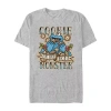 Novelty Mens Short Sleeve Sesame Street Graphic T-shirt In Gray