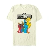 Novelty Mens Short Sleeve Sesame Street Graphic T-shirt In White