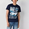 Novelty Mens Short Sleeve Shelby Graphic T-shirt In Blue