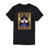 Novelty Mens Short Sleeve Snow White Graphic T-shirt In Black