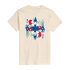 Novelty Mens Short Sleeve Snow White Graphic T-shirt In Sand
