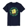 Novelty Mens Short Sleeve Spongebob St. Patrick's Day T-shirt In Blue