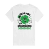 Novelty Mens Short Sleeve St. Patrick's Day Graphic T-shirt In White