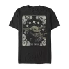 Novelty Mens Short Sleeve Star Wars Graphic T-shirt In Black