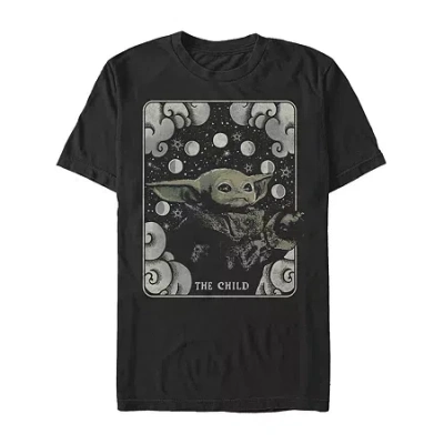 Novelty Mens Short Sleeve Star Wars Graphic T-shirt In Black