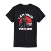 Novelty Mens Short Sleeve Star Wars Graphic T-shirt In Black