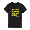 Novelty Mens Short Sleeve Star Wars Graphic T-shirt In Black
