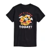 Novelty Mens Short Sleeve Teacher Mickey Mouse Graphic T-shirt In Black