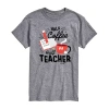 Novelty Mens Short Sleeve Teacher Mickey Mouse Graphic T-shirt In Gray