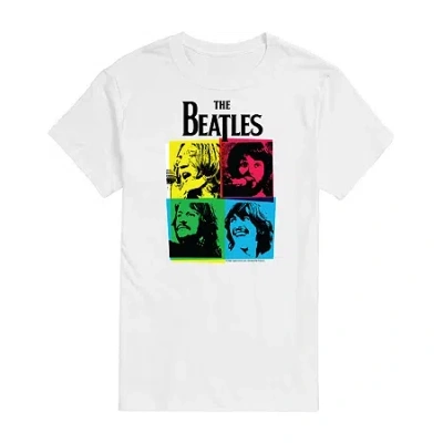 Novelty Mens Short Sleeve The Beatles Sweatshirt In White
