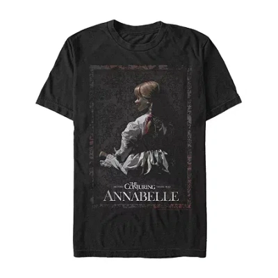 Novelty Mens Short Sleeve The Conjuring Graphic T-shirt In Black