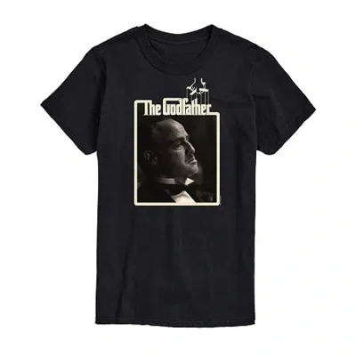 Novelty Mens Short Sleeve The Godfather Graphic T-shirt In Black