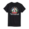 Novelty Mens Short Sleeve The Wizard Of oz Graphic T-shirt In Black