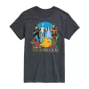 Novelty Mens Short Sleeve The Wizard Of oz Graphic T-shirt In Gray