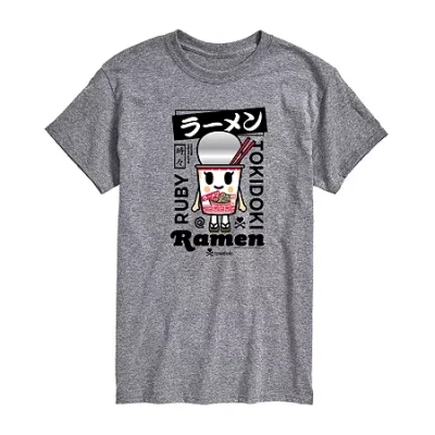 Novelty Mens Short Sleeve Tokidoki Graphic T-shirt In Gray