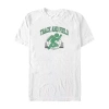 Novelty Mens Short Sleeve Track And Field Graphic T-shirt In White