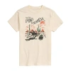 Novelty Mens Short Sleeve Usps Graphic T-shirt In Sand
