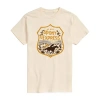 Novelty Mens Short Sleeve Usps Graphic T-shirt In Sand
