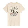 Novelty Mens Short Sleeve Winnie The Pooh Easter Graphic T-shirt In Sand