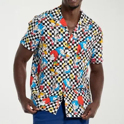 Novelty Mens Sonic The Hedgehog Graphic T-shirt In Multi