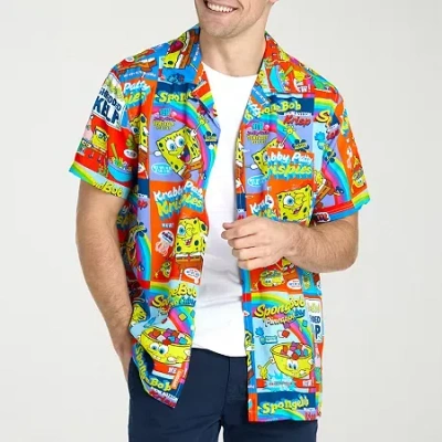 Novelty Mens Spongebob Graphic T-shirt In Multi