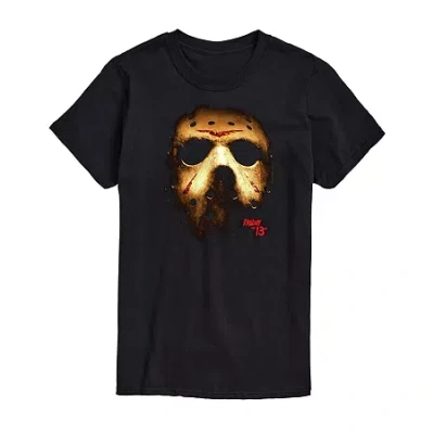 Novelty T-shirts Friday The 13th Mens Crew Neck Short Sleeve Regular Fit Big And Tall Graphic T-shirt In Black