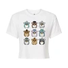 Novelty T-shirts Furby Cropped Tee Womens Juniors Crew Neck Short Sleeve Regular Fit Graphic T-shirt In Multi