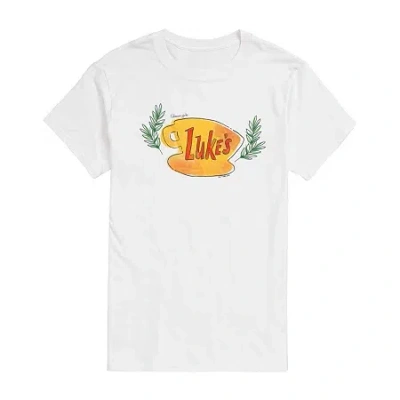 Novelty T-shirts Gilmore Girls Luke's Tee Womens Juniors Crew Neck Short Sleeve Regular Fit Graphic T-shirt In White