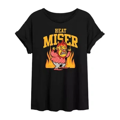Novelty T-shirts Heat Mister Tee Womens Crew Neck Short Sleeve Graphic T-shirt In Black