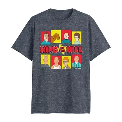 Novelty T-shirts Mens Crew Neck Short Sleeve Classic Fit Big And Tall Graphic T-shirt In Gray